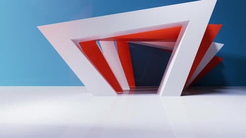 Abstrakte geometrische Innenstruktur