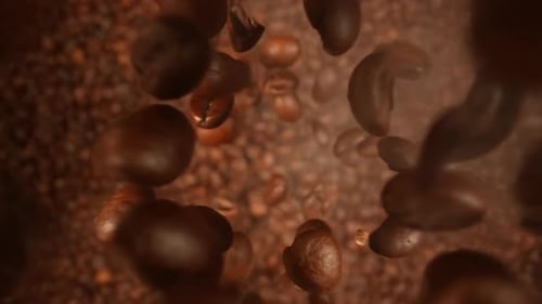 Contexte de la chute des grains de café