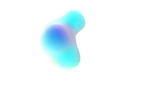 Design de Vídeo Abstrato em Forma de Gradiente Azul Líquido