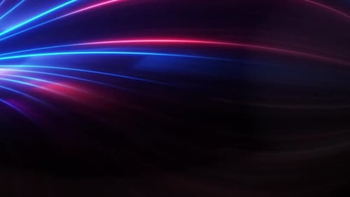 Dynamic Neon Light Trails Speed Abstract Background