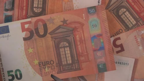 Scissor Banknotes Euro