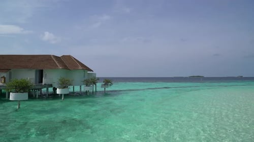 tropical beach and sea in Maldives