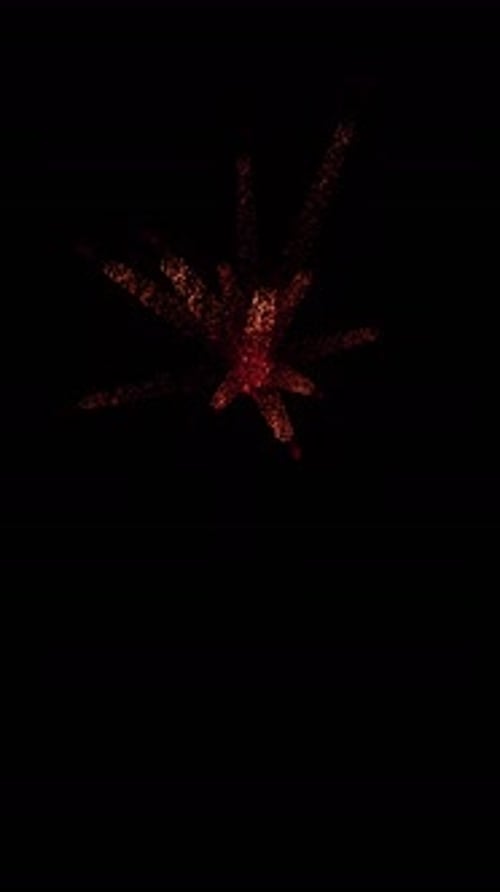 Abstract Red Particle Burst Energy Effect