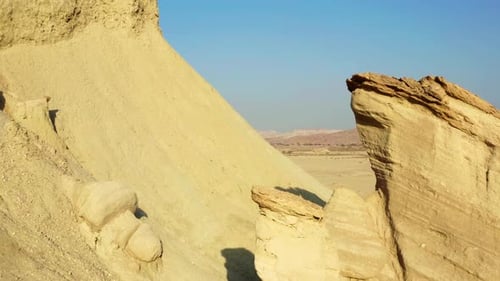 Drone shot of amazing desert Canyon