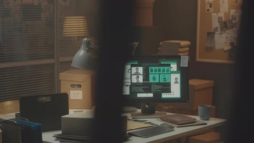 Workplace of Detective in Agency