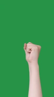 Vertical Protest Arm Demanding Fist Clenched Hand, People Stock Footage ...