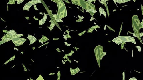 Fallende Banknoten