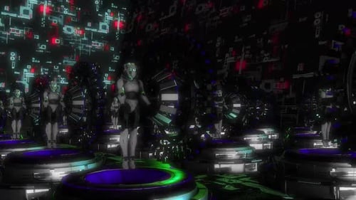 AI Robot Army Künstliche Intelligenz ersetzt Menschen