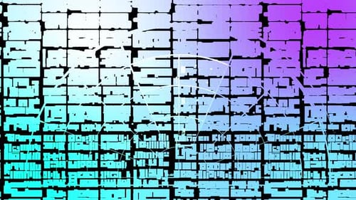 Collection Radar : animation graphique en demi-cercle sur une carte en dégradé avec effet d'ondulation dans un