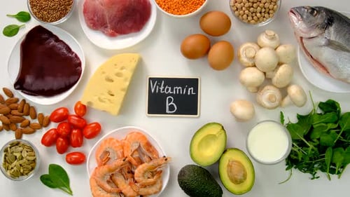 Foods That Contain B Vitamins Selective Focus