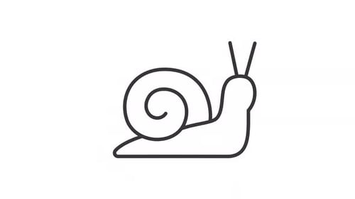 Animated snail icon