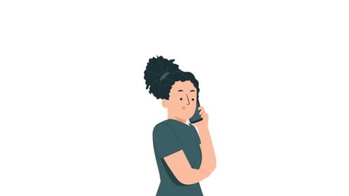 Woman Talking on The Phone Background