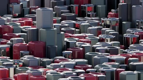 3d Animated Background of Hexagons in a Loop Satisfying Video