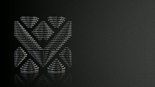 Dynamic Abstract 3D Morphing Geometric Metallic Shapes Animation