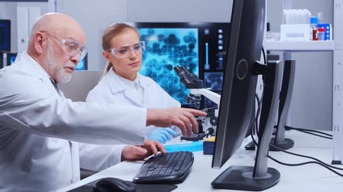 Scientists Working Together in a Modern Laboratory