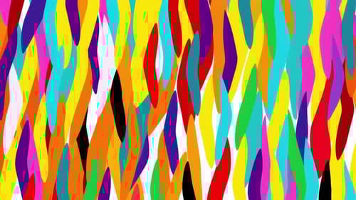 Bold animated abstract colorful texture with looping hand-drawn strokes movement