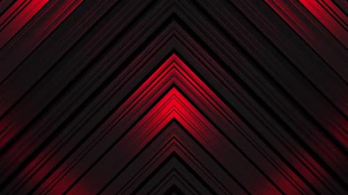 Futuristic neon tunnel glowing with bright abstract geometric patterns