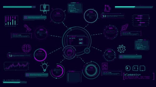 Animation of Infographics About Programming and Technology