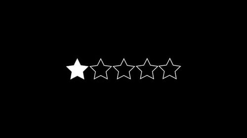 Creator Collection: One out of five stars graphic element