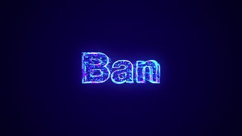 Futuristic Digital Text Reveal with Neon Particles