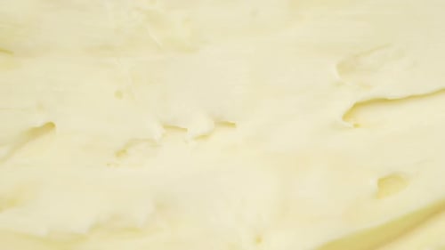 Creamy Yellow Food Surface Texture