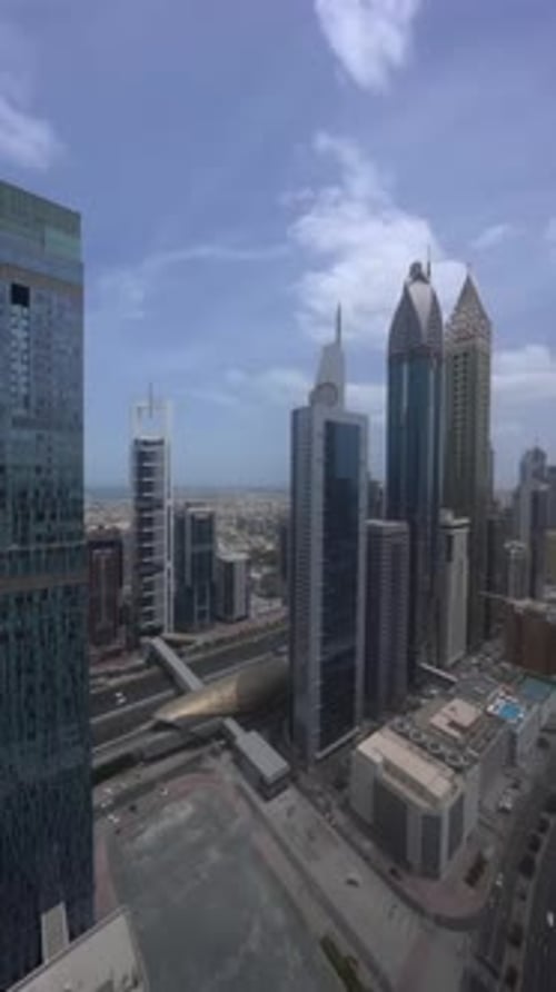 A view of the Dubai skyline, Sheikh Zayed Road