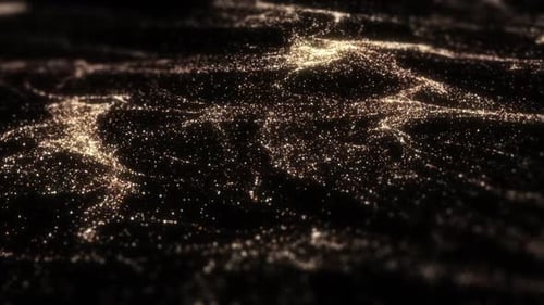 Abstract Golden Glittering Particle Wave Background Loop