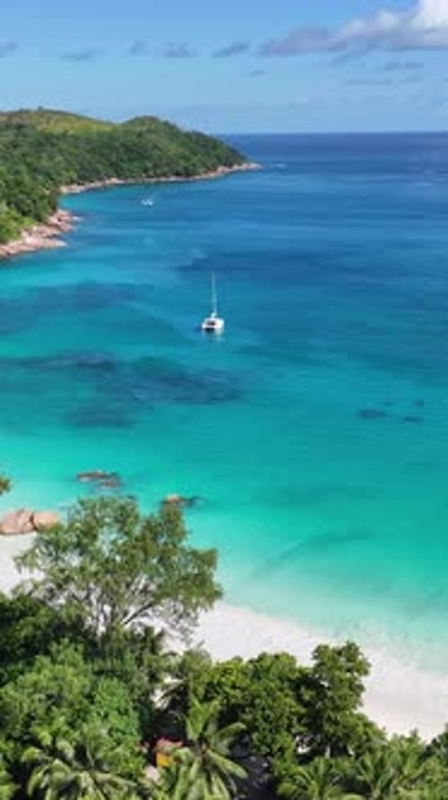Anse Lazio Beach At Praslin Island In Victoria Seychelles.