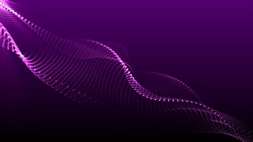 4k Motion Background Purple Color Particles