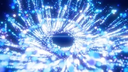 Abstract flying in a spiral in a whirlwind exploding particles