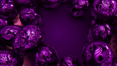 Royal Purple Easter Greetings Background