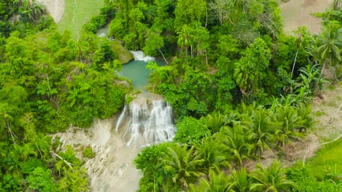 Beautiful Tropical Waterfall Philippines Cebu