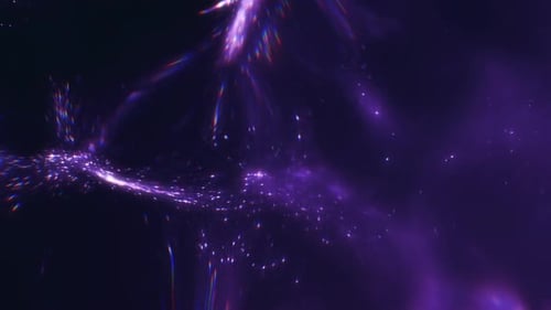 Paillettes violettes magiques