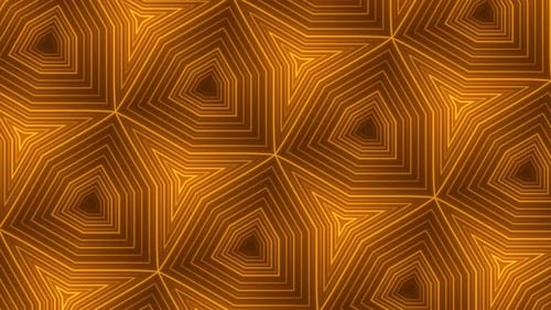 Abstract Geometric Glowing Neon Lines Motion Background