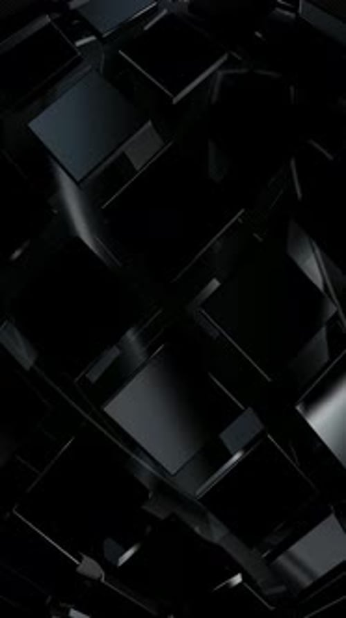 Elite Vertical Background with Black Elements, Unique Design, Exclusive, Reflection, 3D Render