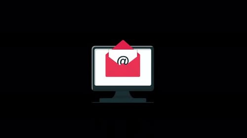 Animated Newsletter Concept Video - Transparent