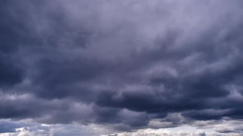 Storm Clouds Gathering in a Gray Sky