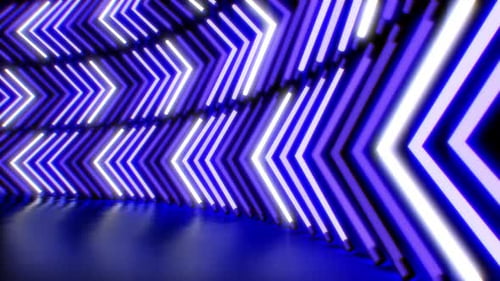 Neon Lights Floor Background