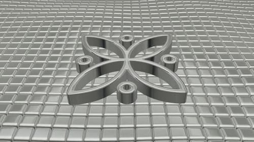 Luxury Background with Floating Silver Cubes, Exclusive, Shape, Reflection, 3D Render