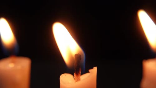 Candles Burning Brightly in the Darkness