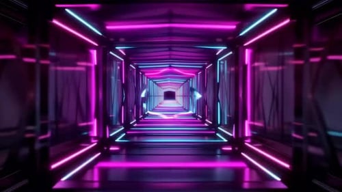 Starship Interior Neon Loop