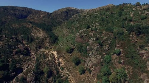 Aerial View of cinematic Mountain