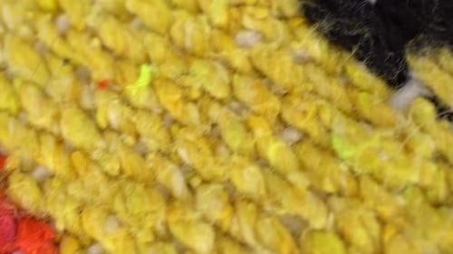 Colorful Knit Texture Close Up Background
