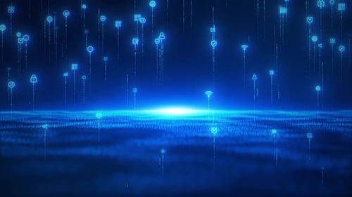 Digitaler Partikel-Cyberspace