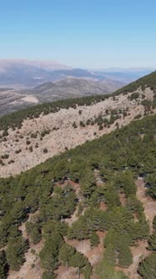 Mountain Slope Aerial View