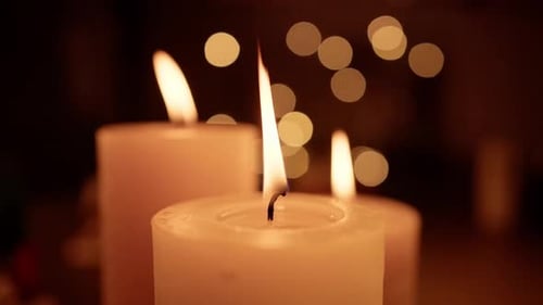 Bougie de nuit Flame Bokeh