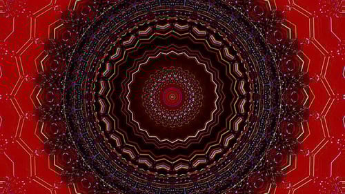 Abstract background moving stripes and flashing with shining light dots. Animation with circles