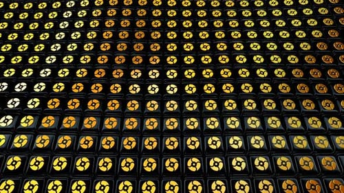 Abstract Gold Geometric Pattern Loop Background Animation