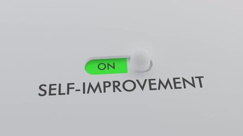 Modern Self-Improvement On Off Switch Animation