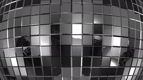 Mirrorball Background Looping 3 D Disco